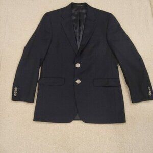 MICHAEL MICHAEL KORS 40L Single Breast Black 100% Wool Blazer Suit Jacket
